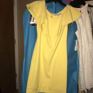 Antonio Melani yellow 0 dress pageant interview